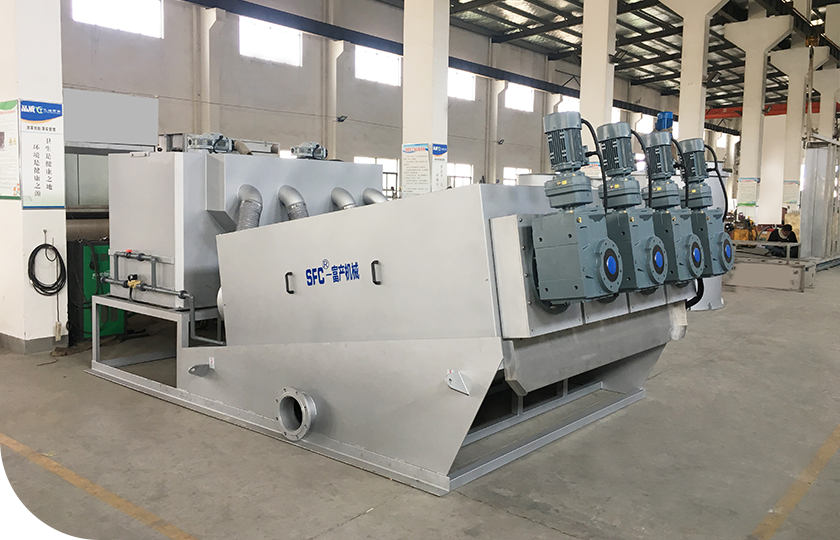 Slib ontwatering machine