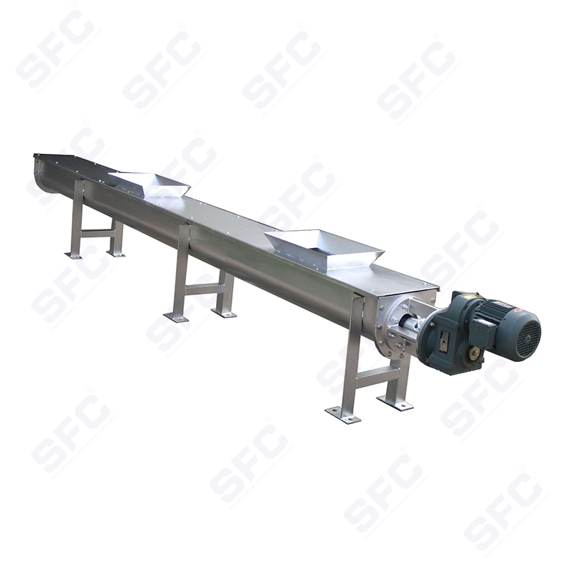 Natte slib transportapparatuur (schakelloze schroeftransporteur)